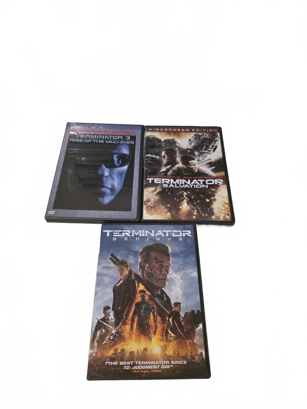 Terminator DVD Movie Set Terminator 3, Terminator Salvation, and Genisys